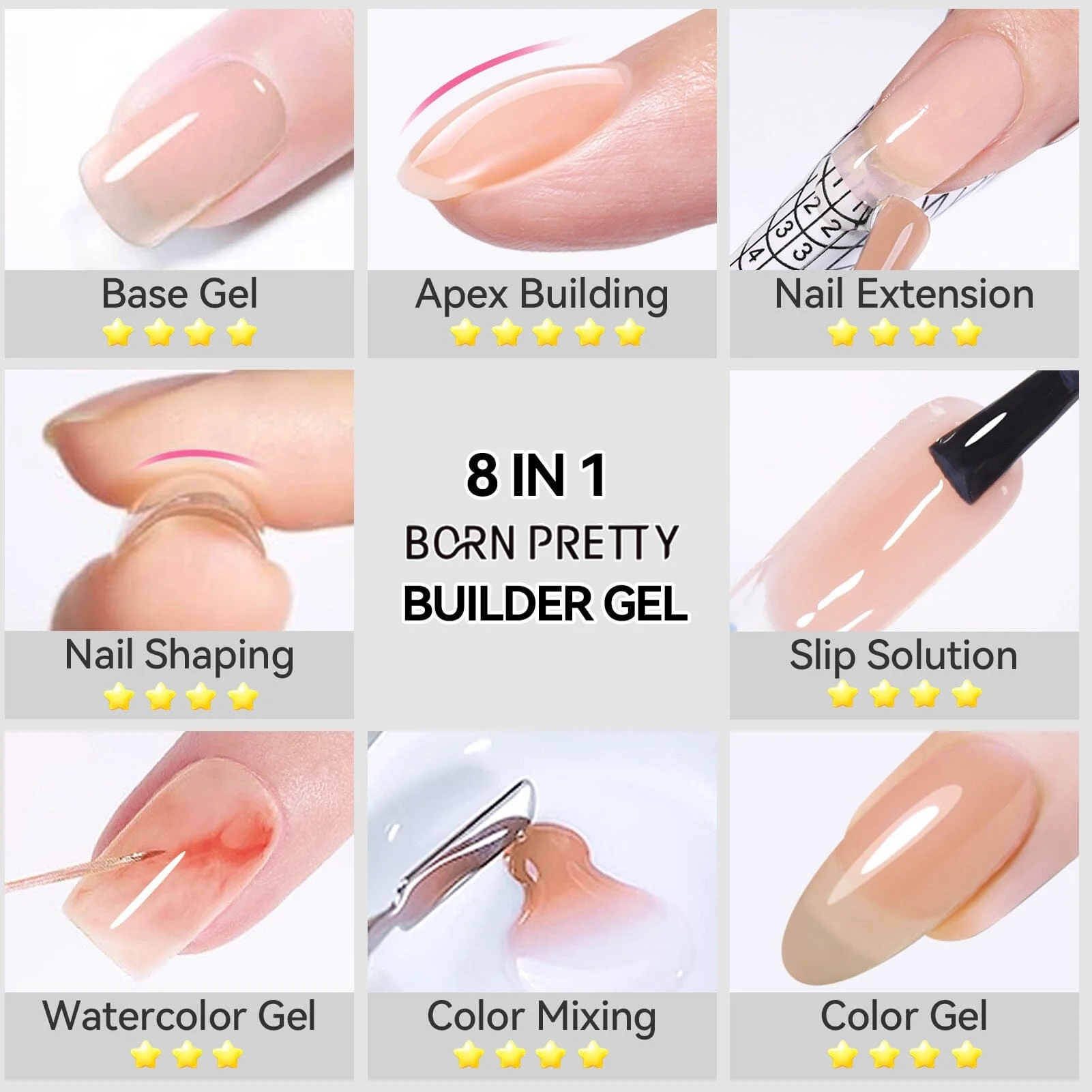 8 in 1 Builder Gel BG09 15ml - Image 4