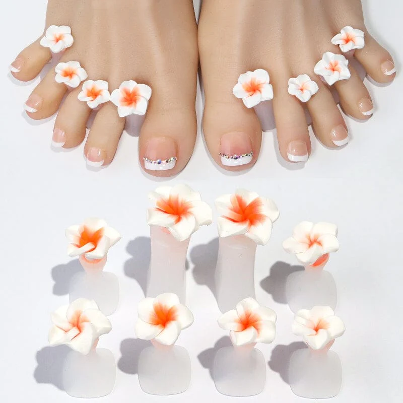 8pcs Silicone Toe Separators #01