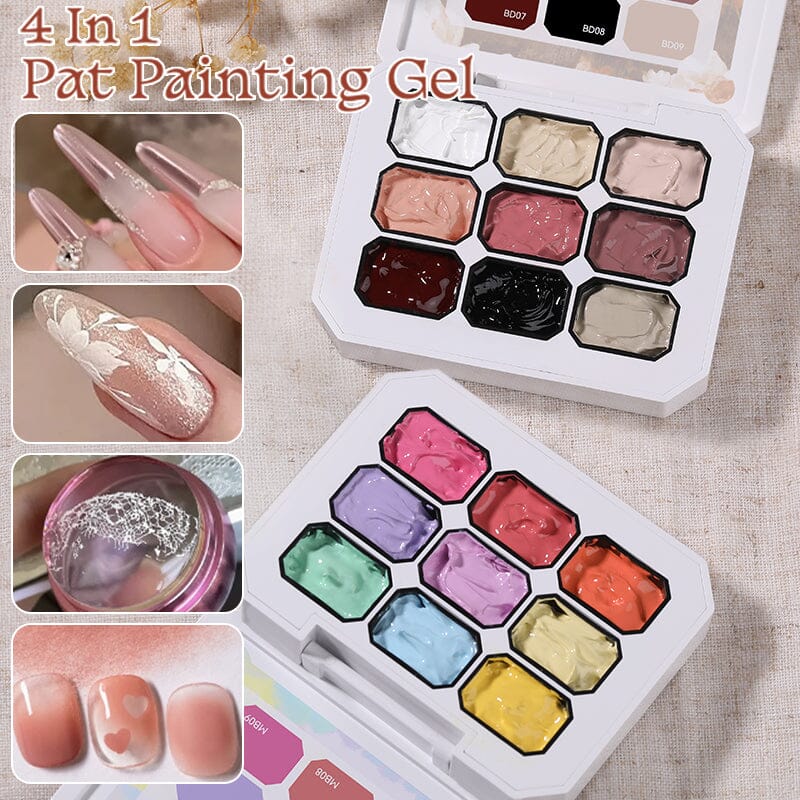 9 Colors 4 in 1 Pat Painting Gel Blush Dreams - Image 18