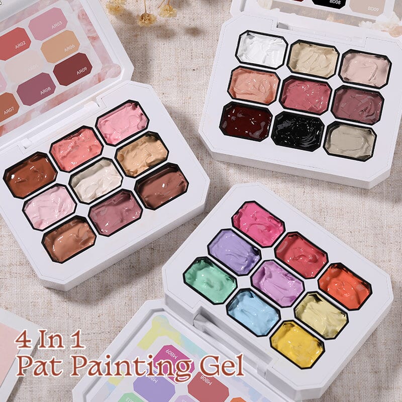 9 Colors 4 in 1 Pat Painting Gel Blush Dreams - Image 19