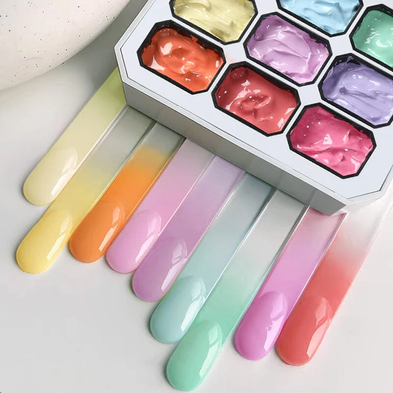 9 Colors 4 in 1 Pat Painting Gel Blush Dreams - Image 20