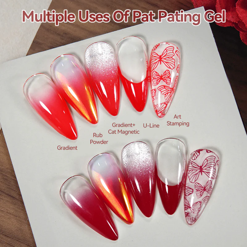 9 Colors 4 In 1 Pat Painting Gel Crimson Flicker - Image 10