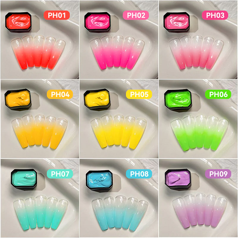 9 Colors 4 in 1 Pat Painting Gel Prism Haze - Image 5