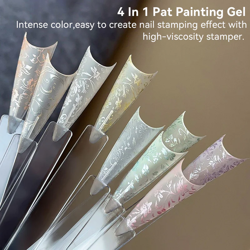 9 Colors 4 in 1 Pat Painting Gel Veiled Moon - Image 5