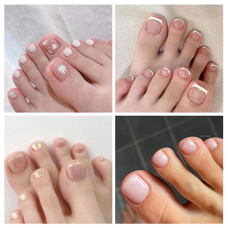 96pcs Transparent Toenail False Nail Tips - Image 2