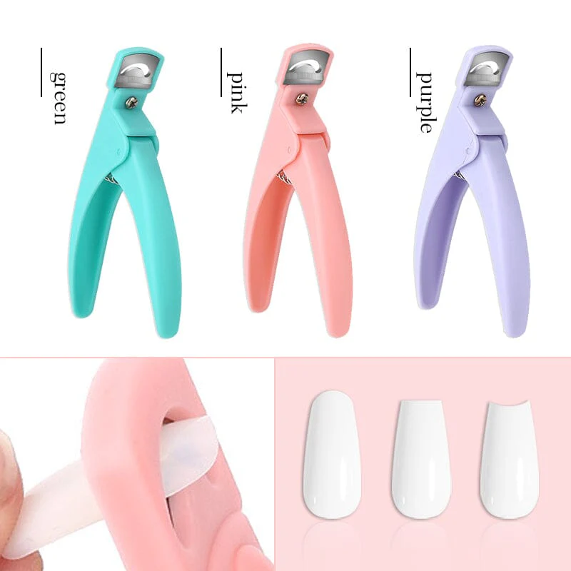 Acrylic Nail Clippers Plastic Handle - Image 2
