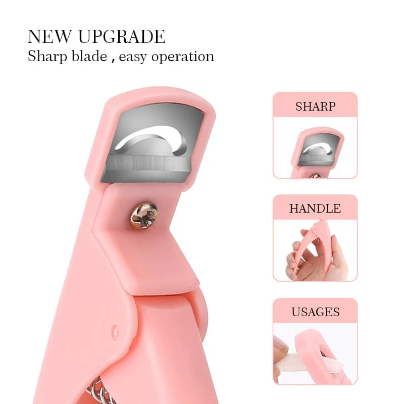 Acrylic Nail Clippers Plastic Handle - Image 5