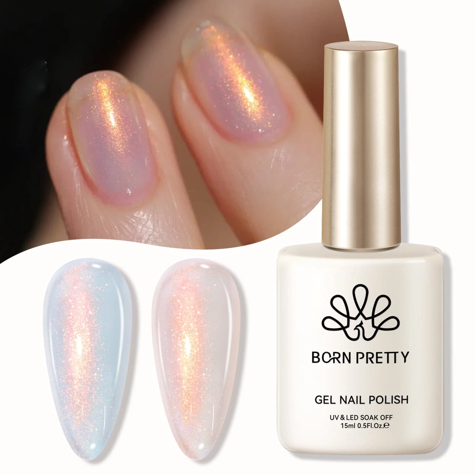 Aurora Gel Polish JG01 Aurora Borealis 15ml