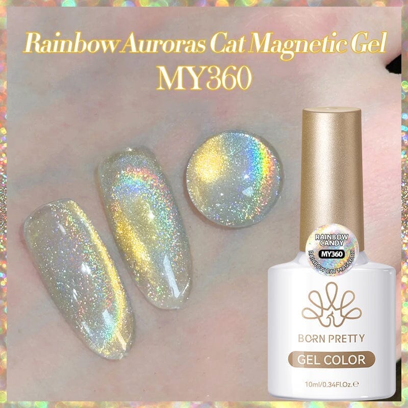 Auroras Cat Magnetic Gel MY360 Rainbow Candy 10ml - Image 3