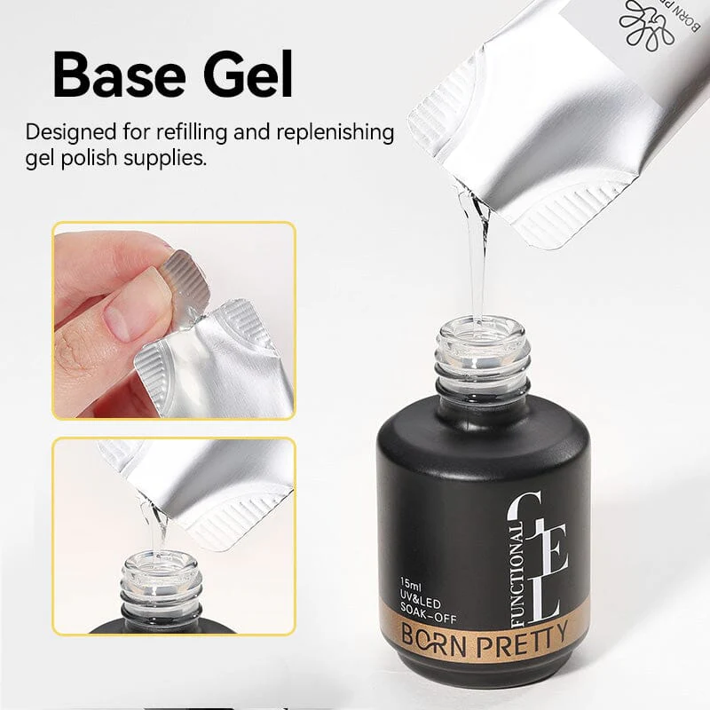 6pcs Base Gel Set 15ml - Image 7