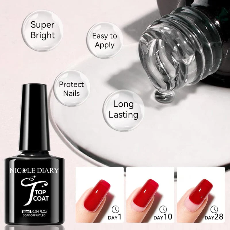 Base Gel Top Coat 10ml - Image 3
