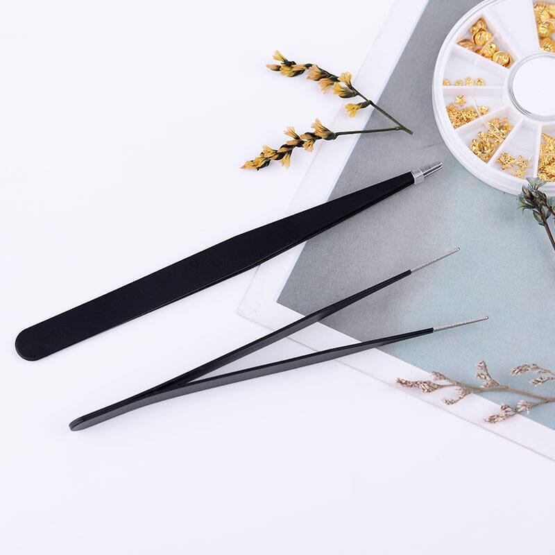 Black Straight Nail Tweezers - Image 5