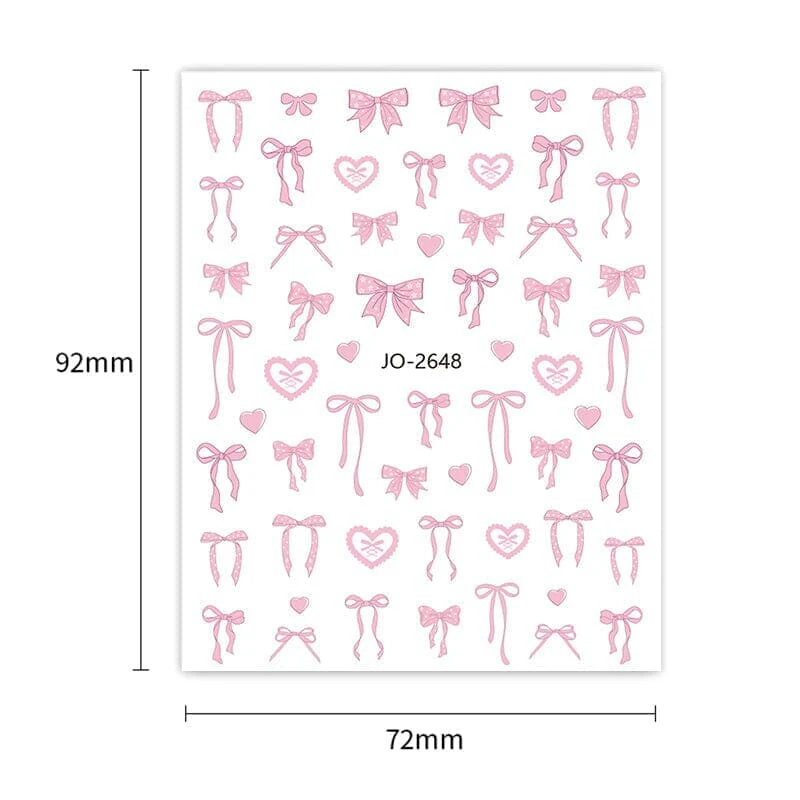 Bowknot 3D Nail Sticker JO-2648 - Image 11