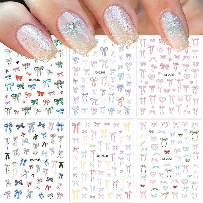 Bowknot 3D Nail Sticker JO-2648 - Image 3
