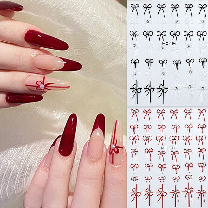 Bowknot 3D Nail Sticker MO-194 - Image 10