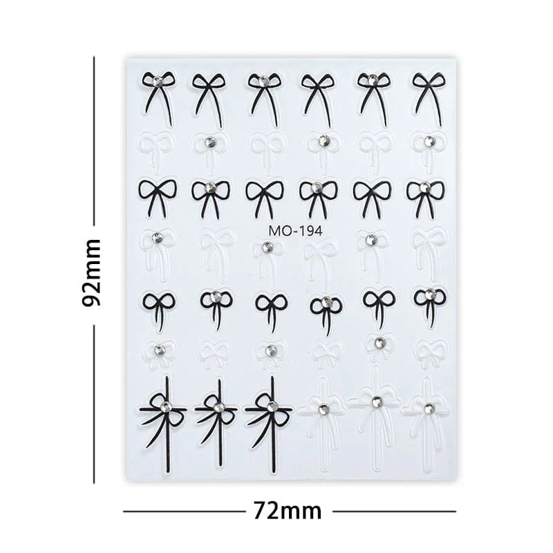 Bowknot 3D Nail Sticker MO-194 - Image 14