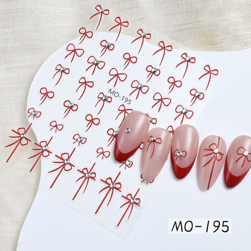 Bowknot 3D Nail Sticker MO-195 - Image 2
