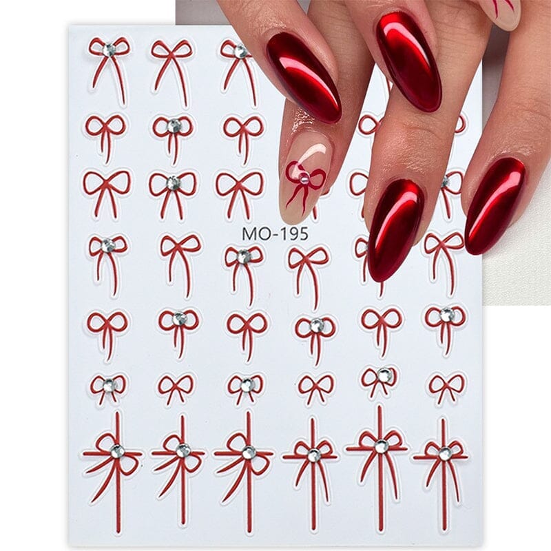 Bowknot 3D Nail Sticker MO-194 - Image 6