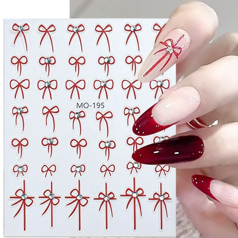 Bowknot 3D Nail Sticker MO-194 - Image 8