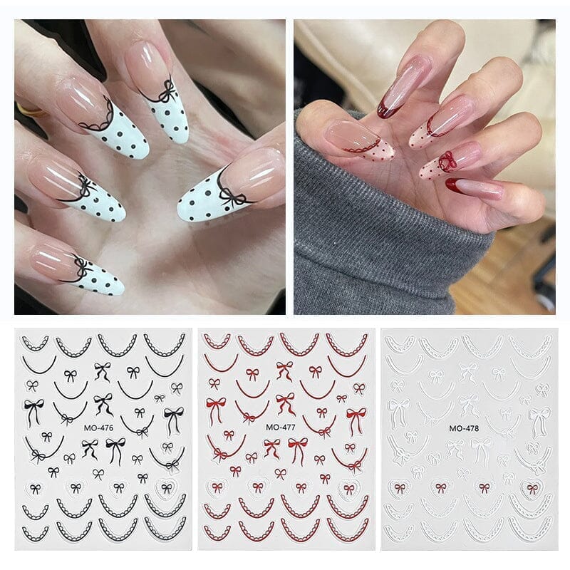 Bowknot 3D Nail Sticker MO-477 - Image 3