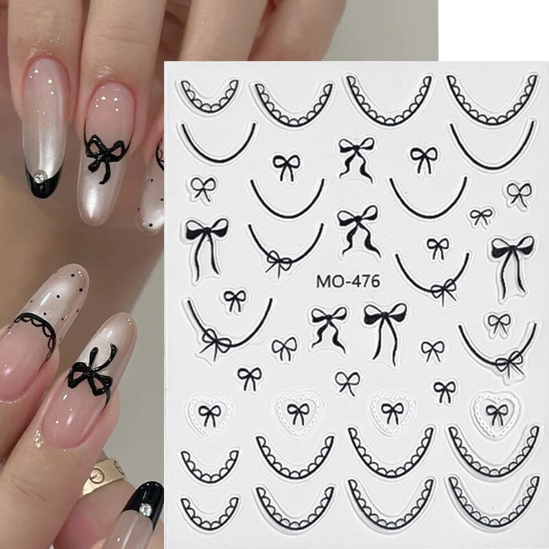 Bowknot 3D Nail Sticker MO-477 - Image 4