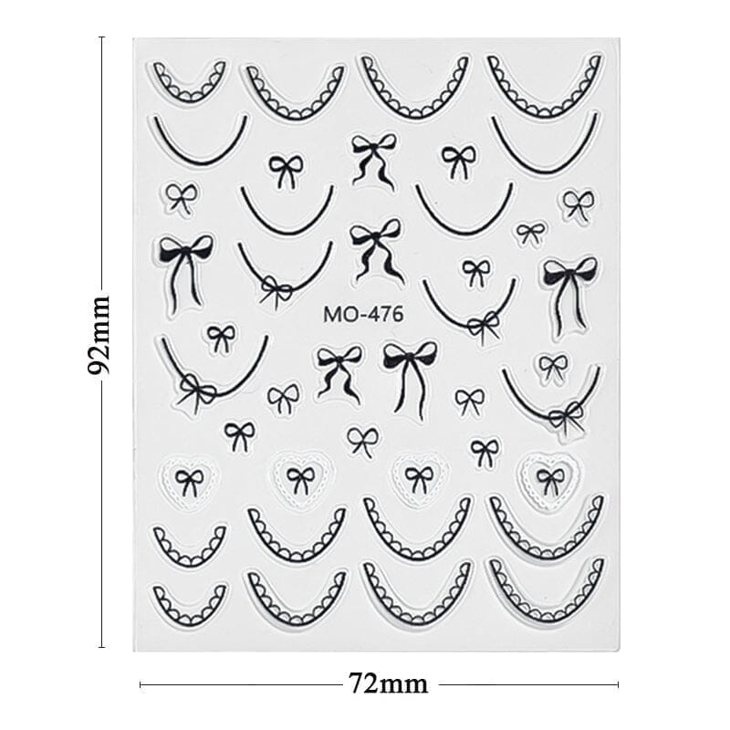 Bowknot 3D Nail Sticker MO-477 - Image 7