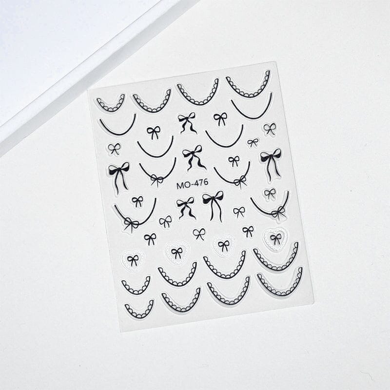 Bowknot 3D Nail Sticker MO-477 - Image 8