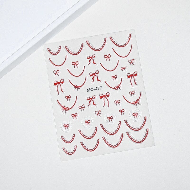 Bowknot 3D Nail Sticker MO-477 - Image 9