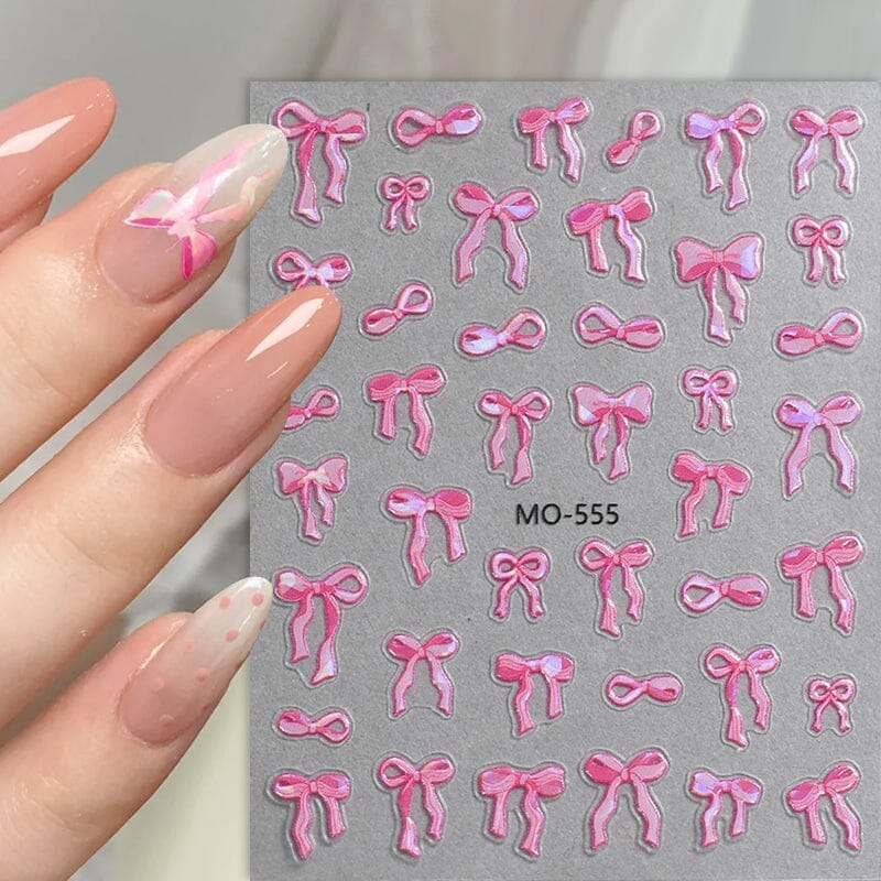 Bowknot 3D Nail Sticker MO-554 - Image 11