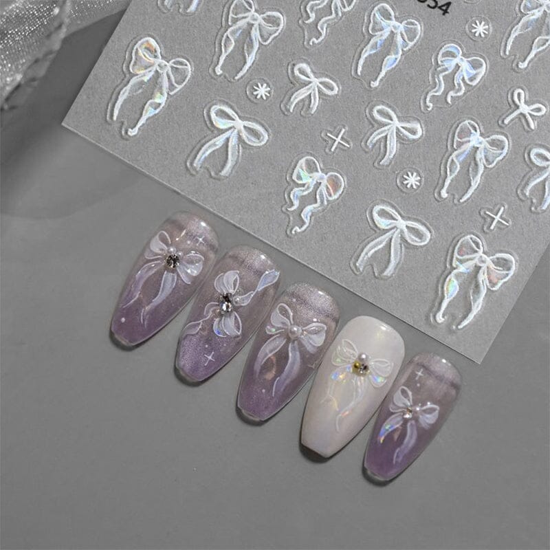 Bowknot 3D Nail Sticker MO-554 - Image 12