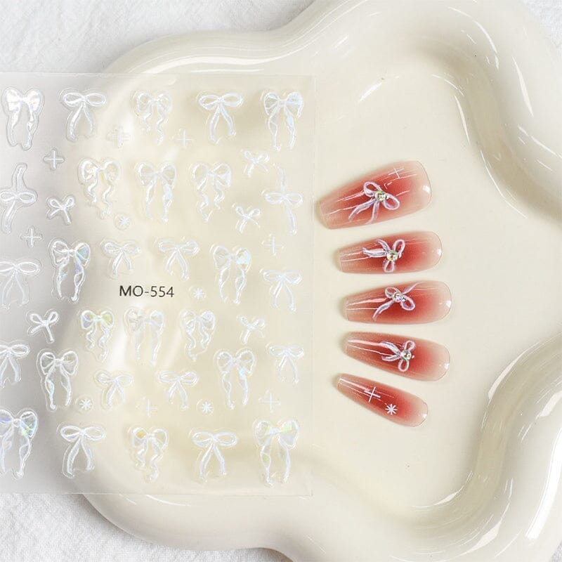 Bowknot 3D Nail Sticker MO-554 - Image 14