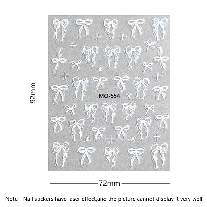 Bowknot 3D Nail Sticker MO-554 - Image 16