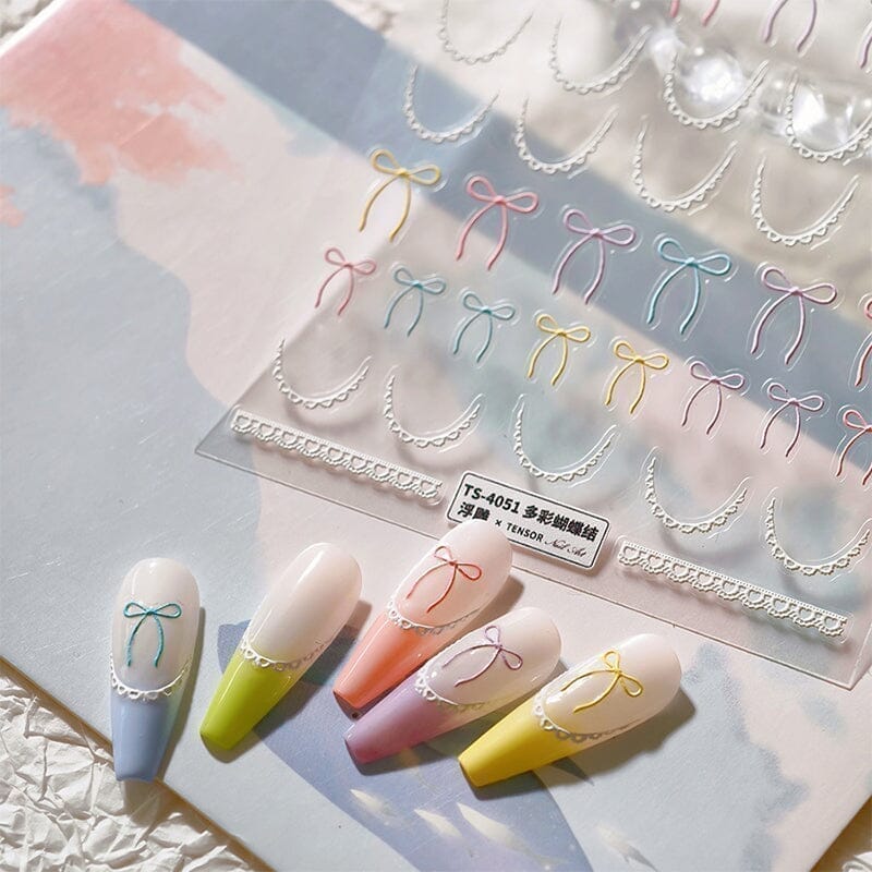 Bowknot 5D Nail Sticker TS-4051 - Image 14