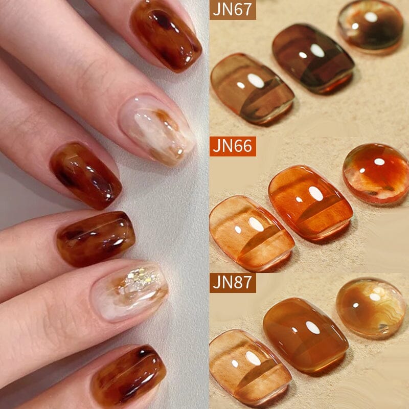 Brown Jelly Gel Polish JN87 10ml - Image 2