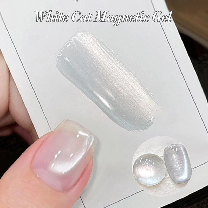 Cat Magnetic Gel MY77 Flowing Light White 10ml - Image 4
