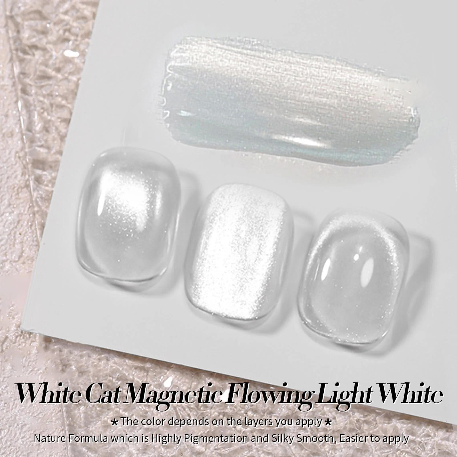 Cat Magnetic Gel MY77 Flowing Light White 15ml - Image 8