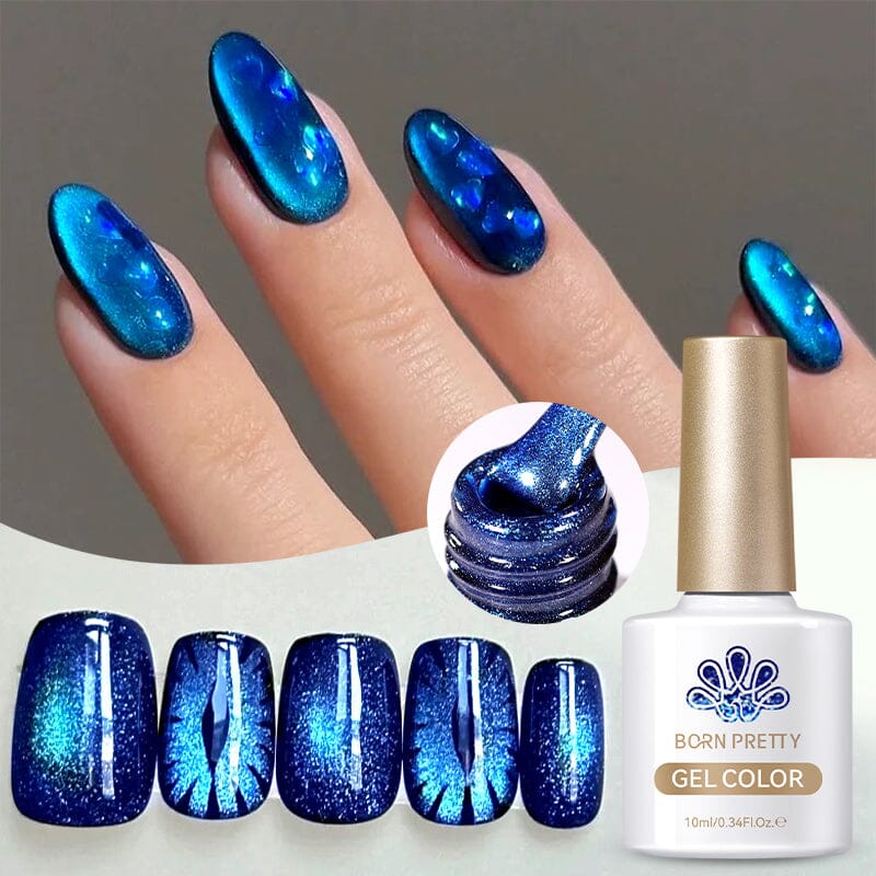 Cat Magnetic Gel Polish White Blue Green Colors 10ml - Image 20