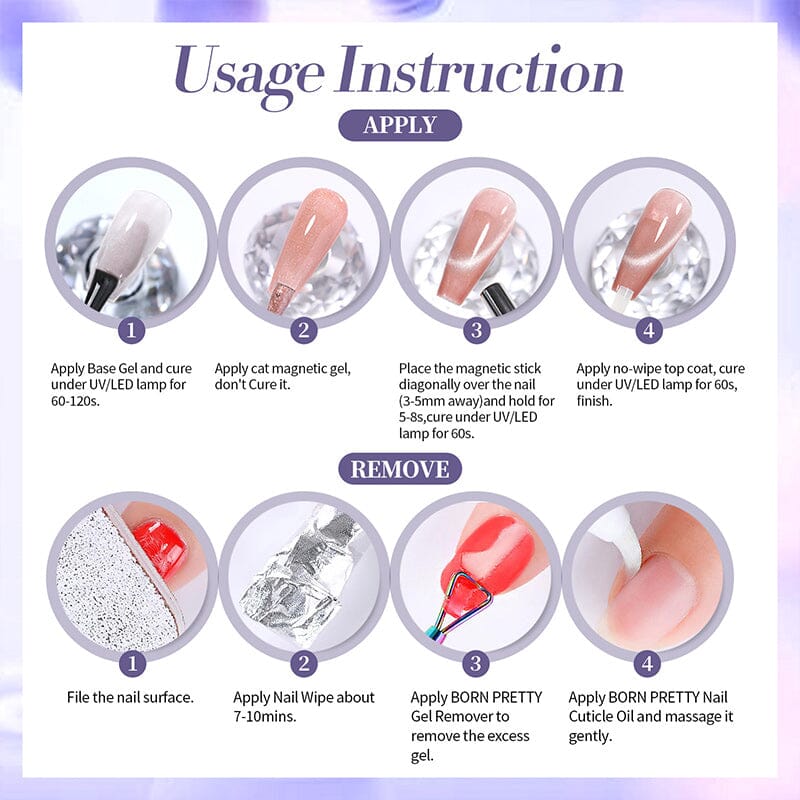 Colored Cat Magnetic Gel MY268 Indigo Eggplant 10ml - Image 6
