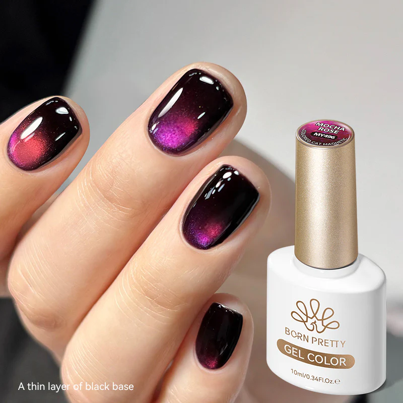 Colored Cat Magnetic Gel MY496 Mocha Rose 10ml - Image 3