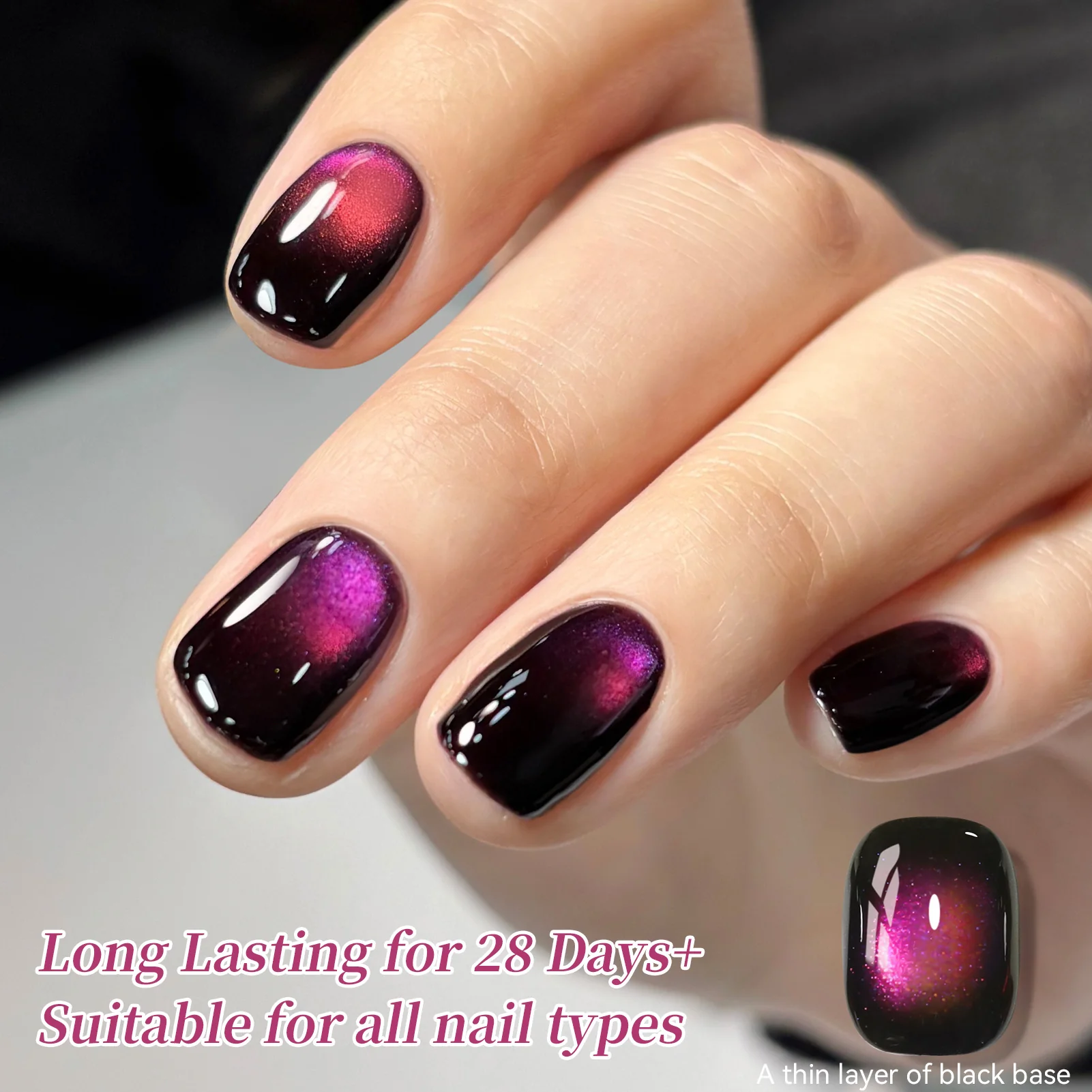 Colored Cat Magnetic Gel MY496 Mocha Rose 15ml - Image 2