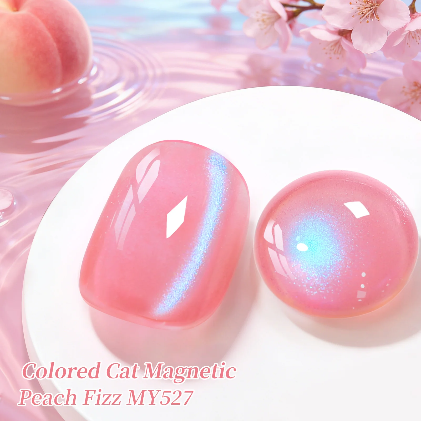 Colored Cat Magnetic Gel MY527 Peach Fizz 15ml - Image 5