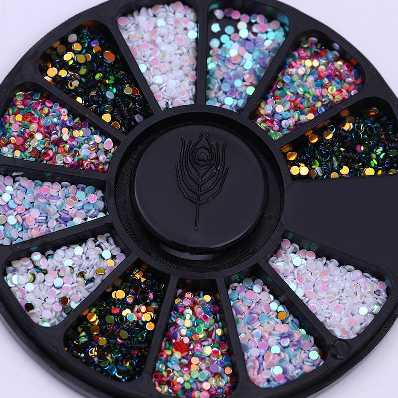 Colorful Plastic Round Nail Sequins - Image 2