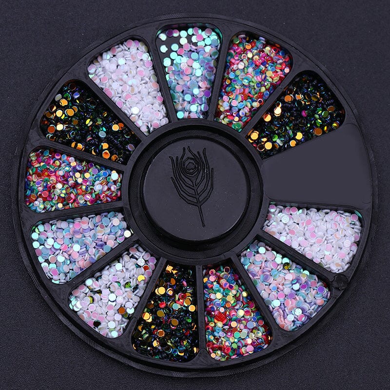 Colorful Plastic Round Nail Sequins - Image 3