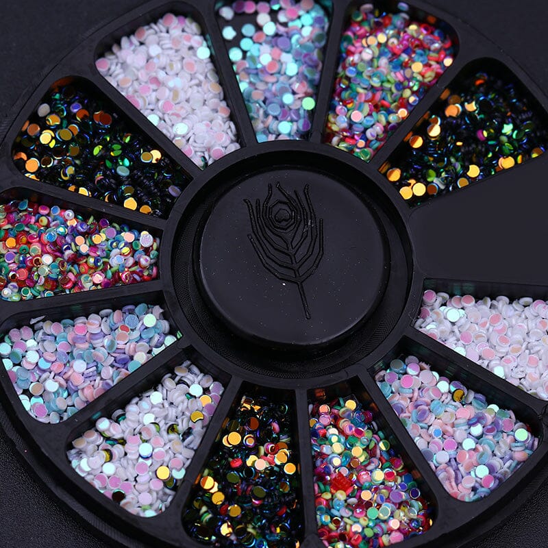 Colorful Plastic Round Nail Sequins - Image 4