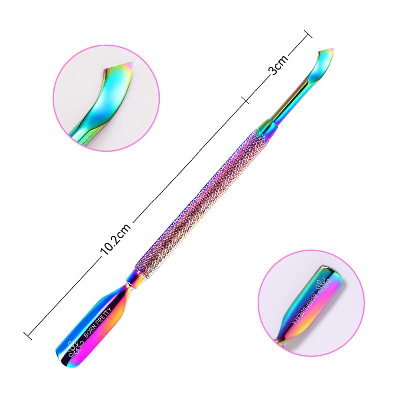 Colorful Stainless Steel Cuticle Pusher - Image 2