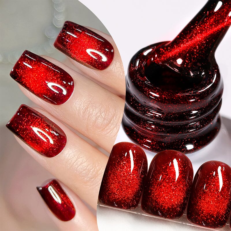 Crystal Cat Magnetic Gel MY154 Red Spider Lily 10ml - Image 4