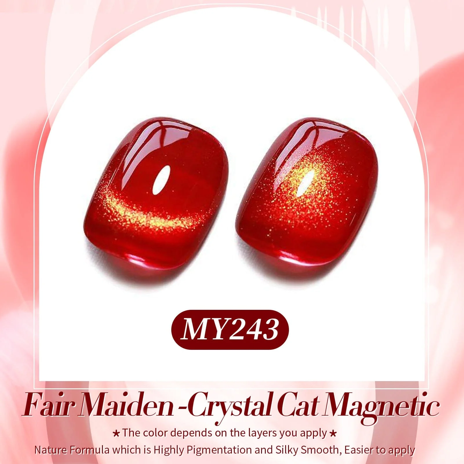 Crystal Cat Magnetic Gel MY243 Fair Maiden 15ml - Image 4