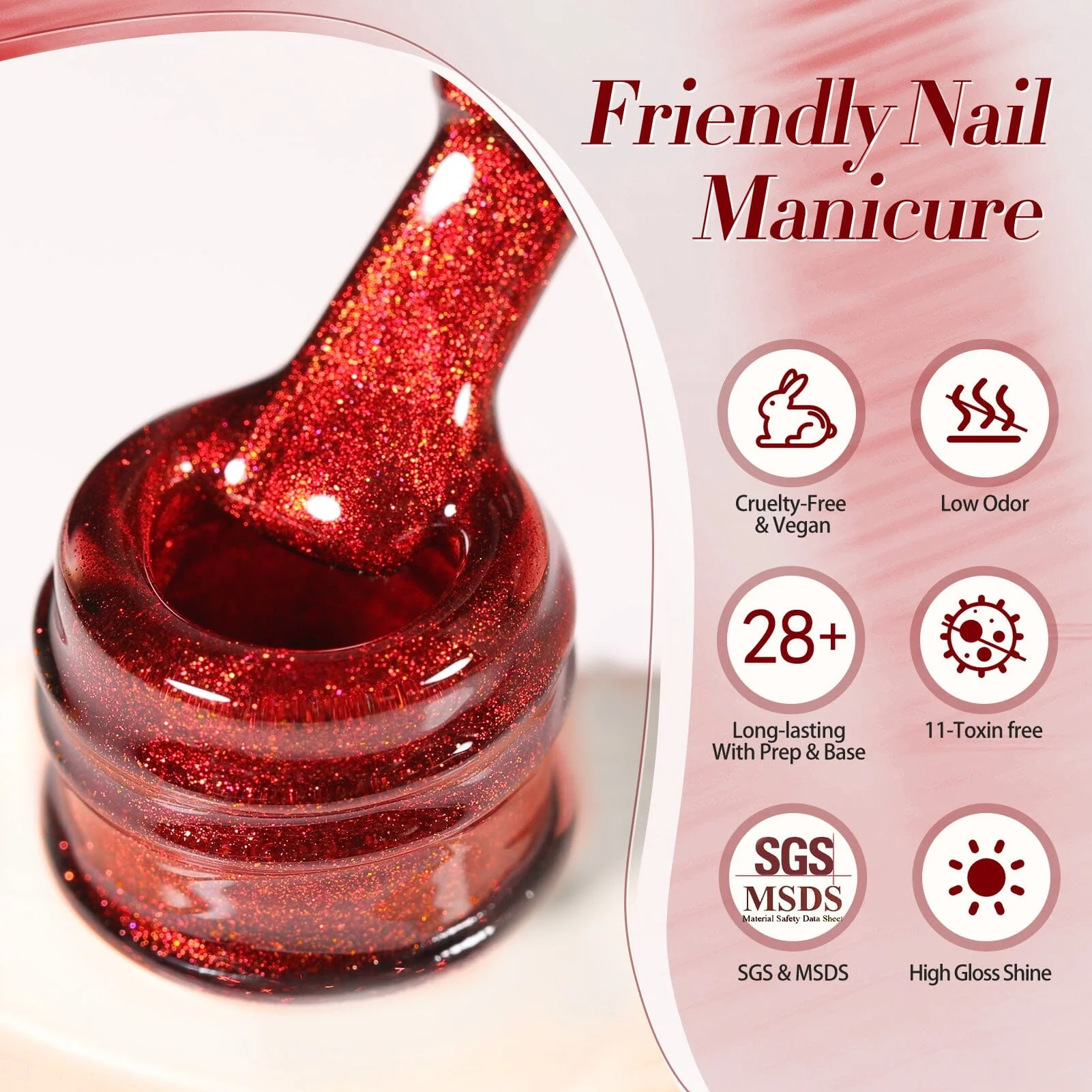 Crystal Cat Magnetic Gel MY243 Fair Maiden 15ml - Image 5