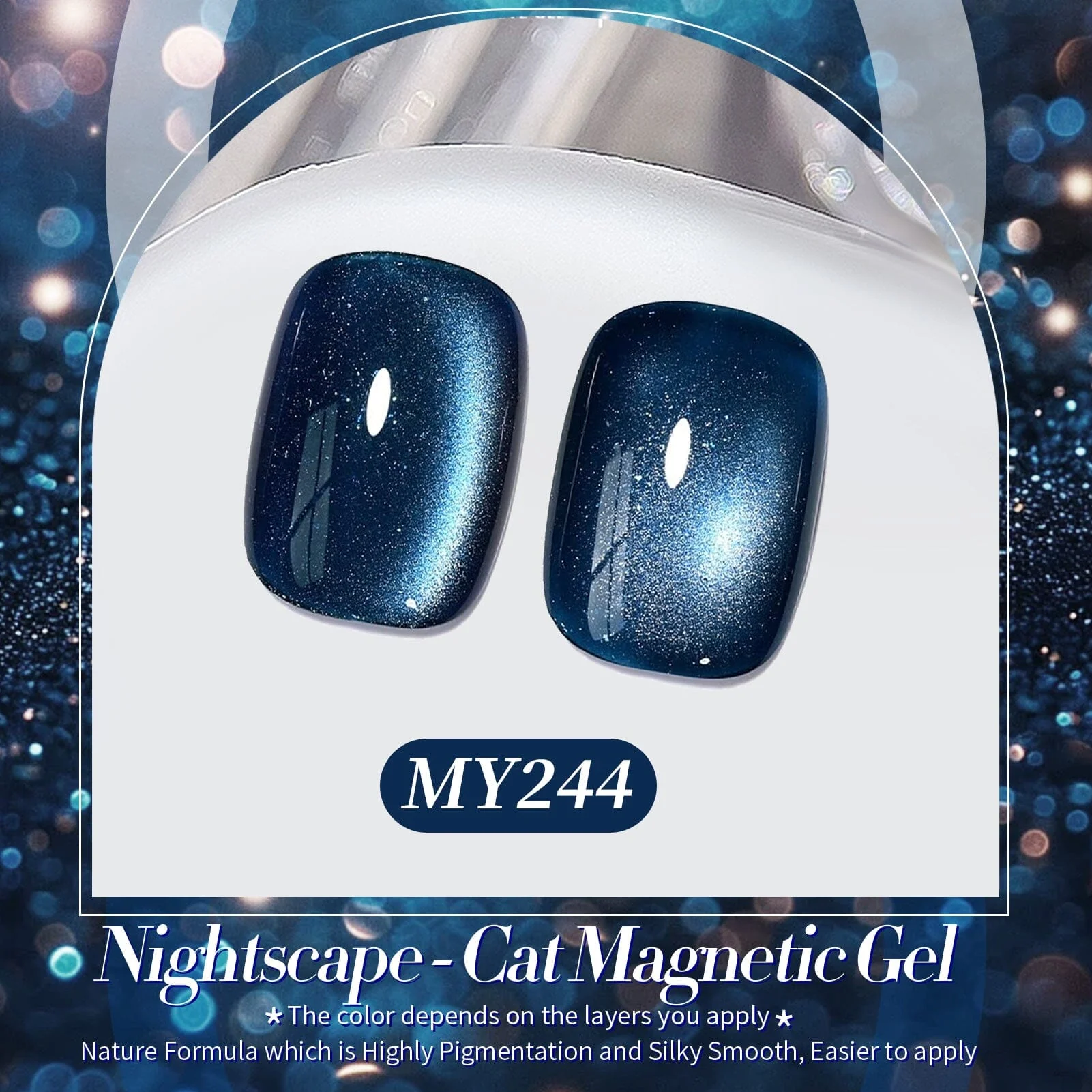 Crystal Cat Magnetic Gel MY244 Nightscape 15ml - Image 4