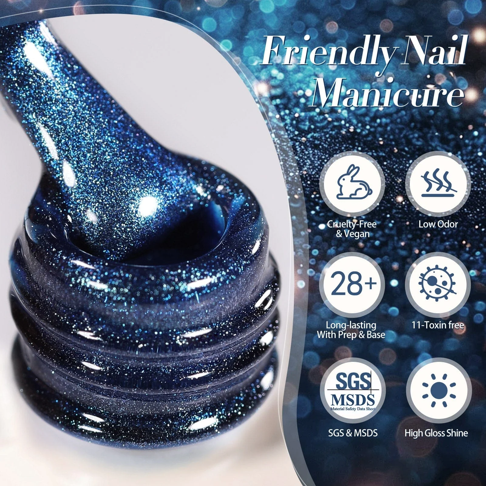 Crystal Cat Magnetic Gel MY244 Nightscape 15ml - Image 5